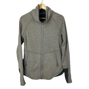 The North Face Beige Full Zip High Neck Jacket S
